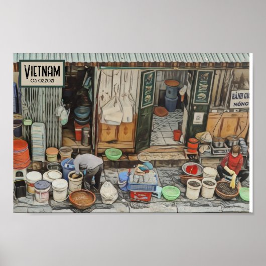Vietnam Street Life,  reisdatum Poster (Voorkant)