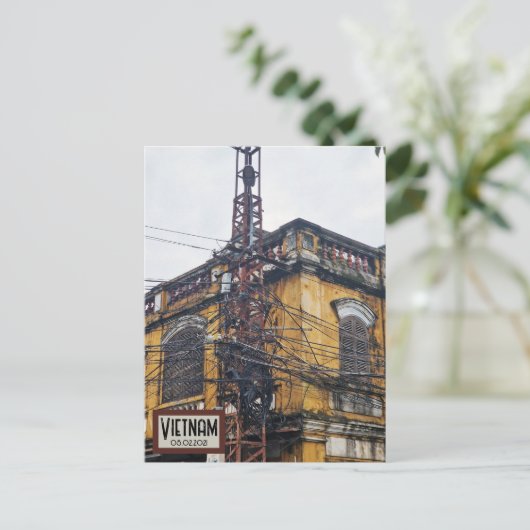 Vietnam Street Spagheti  Datum Briefkaart (Staand voorkant)