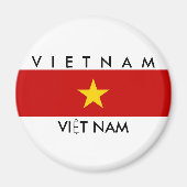 vietnam - symbool van de vlag van het land magneet (Voorkant)
