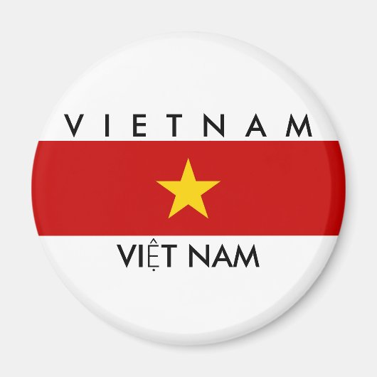 vietnam - symbool van de vlag van het land magneet (Voorkant)