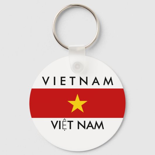 vietnam - symbool van de vlag van het land sleutelhanger (Voorkant)