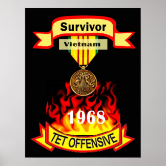 Vietnam Tet Offenant Survivor Poster