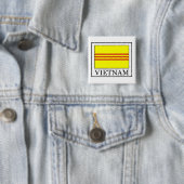 Vietnam-toets Vierkante Button 5,1 Cm (In situ)
