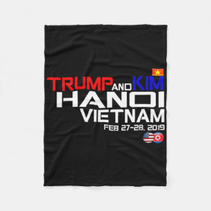 Vietnam Top Kim En Trump T Shirt  Fleece Deken