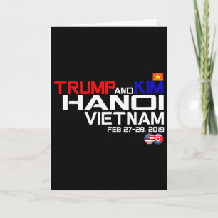Vietnam Top Kim En Trump T Shirt  Kaart