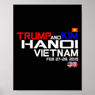 Vietnam Top Kim En Trump T Shirt  Poster