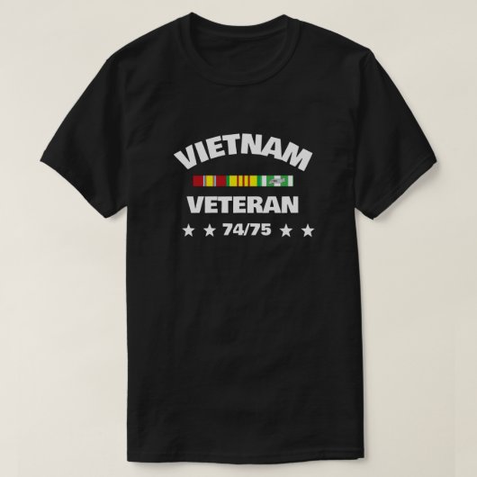 VIETNAM TOUR OF DUTY 74-75 T-SHIRT (Design voorkant)
