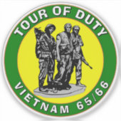 VIETNAM TOUR OF DUTY Sticker (Voorkant)