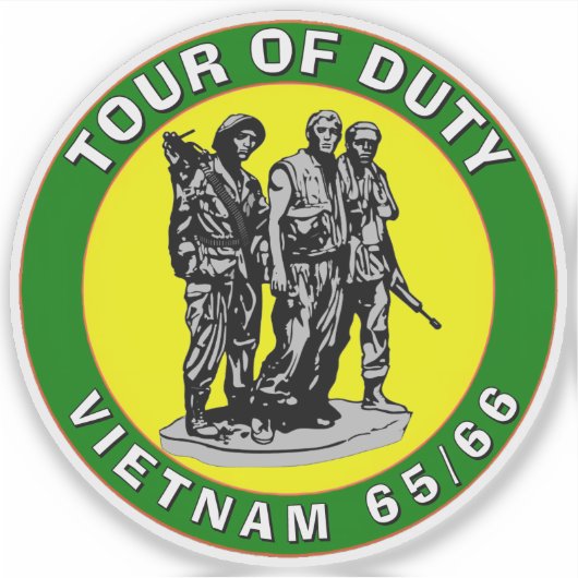 VIETNAM TOUR OF DUTY Sticker (Voorkant)