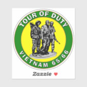 VIETNAM TOUR OF DUTY Sticker (Vel)