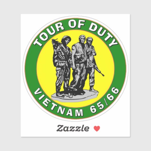 VIETNAM TOUR OF DUTY Sticker (Vel)