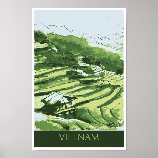 Vietnam Travel Poster (Voorkant)