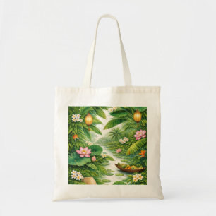 Vietnam Tropische Rivier, Lotus & Lantaarn Botanis Tote Bag