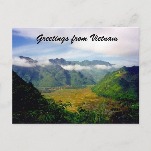 vietnam valley greetings briefkaart (Voorkant)