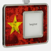 Vietnam Verzilverd Omlijst Ornament (Rechts)