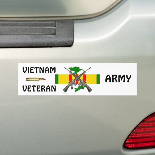 Vietnam Vet ARMY Bumpersticker (Op auto)