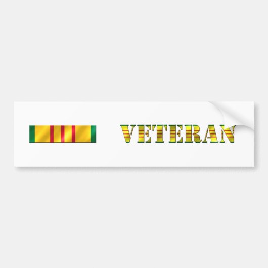 VIETNAM VET BUMPERSTICKER (Voorkant)