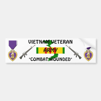 VIETNAM VET Combat Wond Bumpersticker