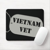 Vietnam Vet Label Mousepad Muismat (Met muis)