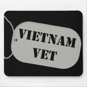 Vietnam Vet Label Mousepad Muismat