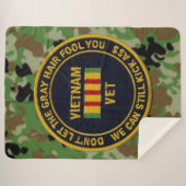 VIETNAM VET SHERPA DEKEN (Voorkant (horizontaal))