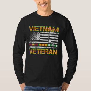 Vietnam Veteraan Amerikaanse Vlag Cadeau Vietnam O T-shirt