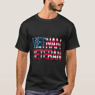 Vietnam Veteraan Amerikaanse vlag Vietnam veterane T-shirt