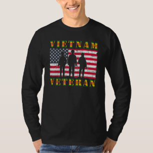 Vietnam Veteraan Amerikaanse Vlag Vietnamoorl T-shirt