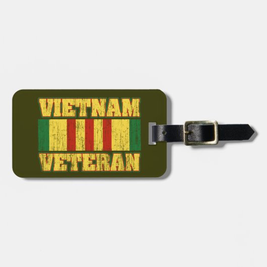 Vietnam Veteraan Bagagelabel (Voorkant horizontaal)