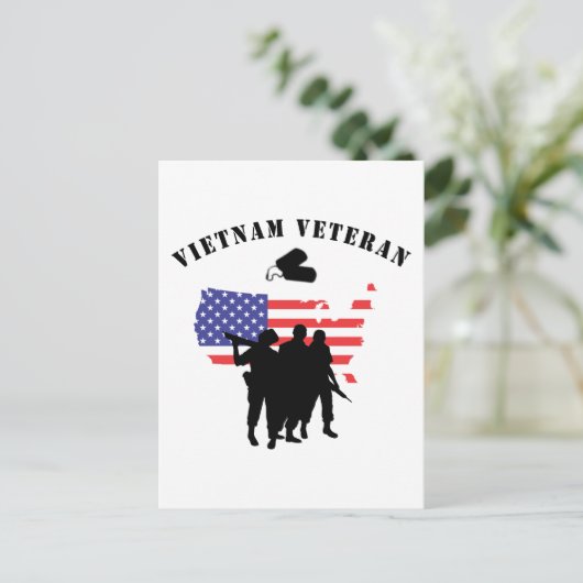 Vietnam Veteraan Briefkaart (Staand voorkant)