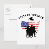 Vietnam Veteraan Briefkaart (Voorkant / Achterkant)