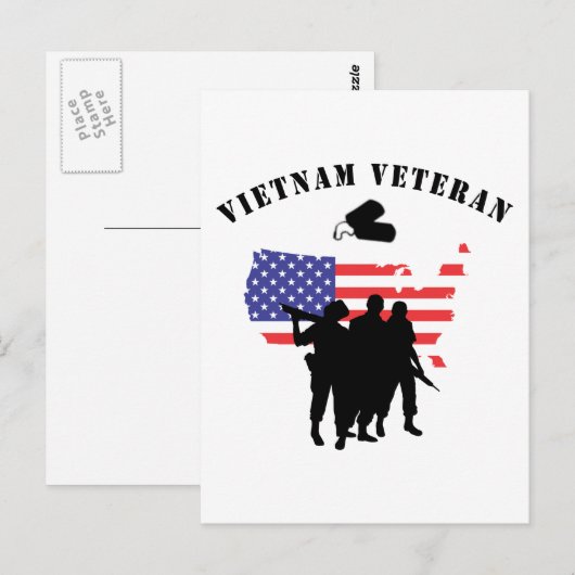 Vietnam Veteraan Briefkaart (Voorkant / Achterkant)