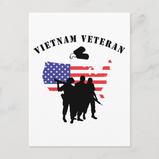 Vietnam Veteraan Briefkaart (Voorkant)