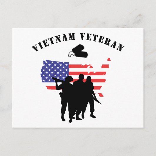Vietnam Veteraan Briefkaart (Voorkant)