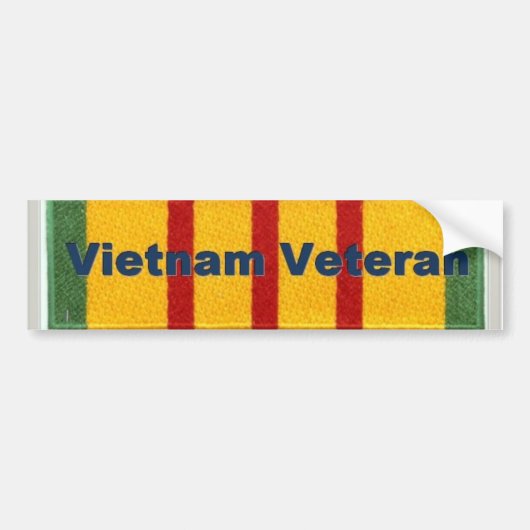Vietnam Veteraan Bumpersticker (Voorkant)