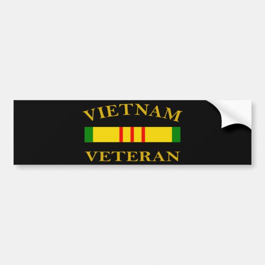 Vietnam Veteraan Bumpersticker (Voorkant)