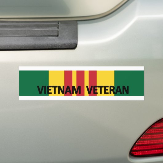 Vietnam Veteraan Bumpersticker (Op auto)