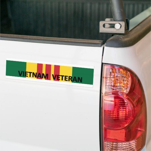 Vietnam Veteraan Bumpersticker (Op Truck)