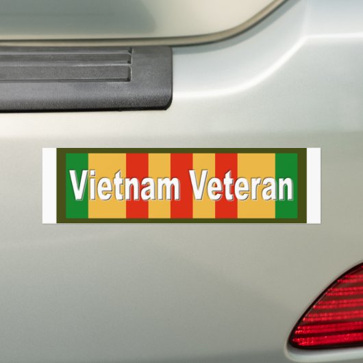 Vietnam Veteraan Bumpersticker (Op auto)