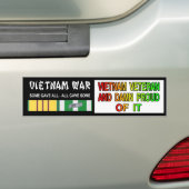 vietnam veteraan bumpersticker (Op auto)