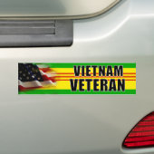 Vietnam Veteraan-Bumpersticker Bumpersticker (Op auto)