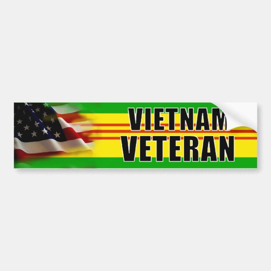 Vietnam Veteraan-Bumpersticker Bumpersticker (Voorkant)