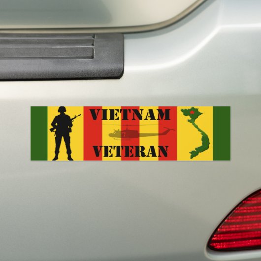Vietnam Veteraan-Bumpersticker Bumpersticker (Op auto)