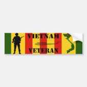 Vietnam Veteraan-Bumpersticker Bumpersticker (Voorkant)