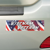 Vietnam Veteraan-Bumpersticker Bumpersticker (Op auto)