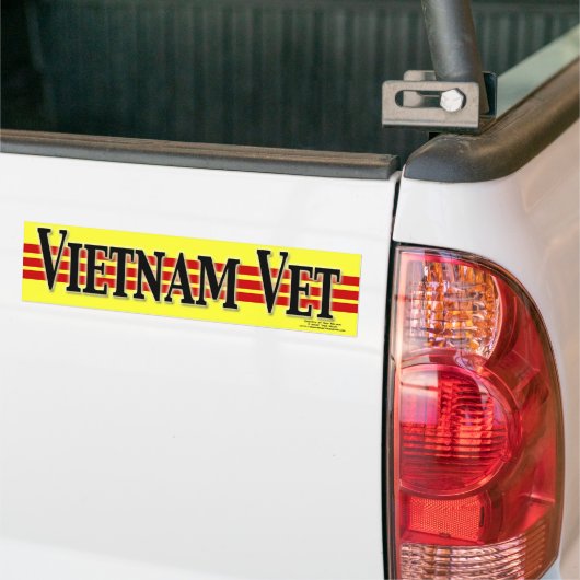 Vietnam Veteraan-Bumpersticker Bumpersticker (Op Truck)