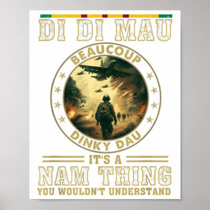 Vietnam Veteraan Di Mau, Vietnam War Memory, Mem Poster