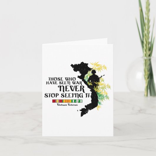 Vietnam veteraan die de oorlog hebben gezien kaart (Voorkant)