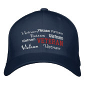 Vietnam Veteraan - Geborduurd Pet (Voorkant)