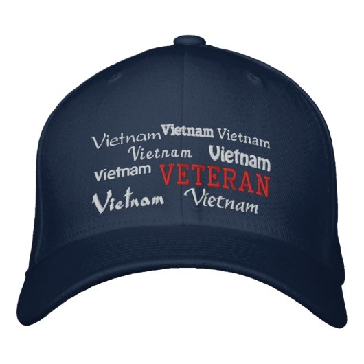 Vietnam Veteraan - Geborduurd Pet (Voorkant)